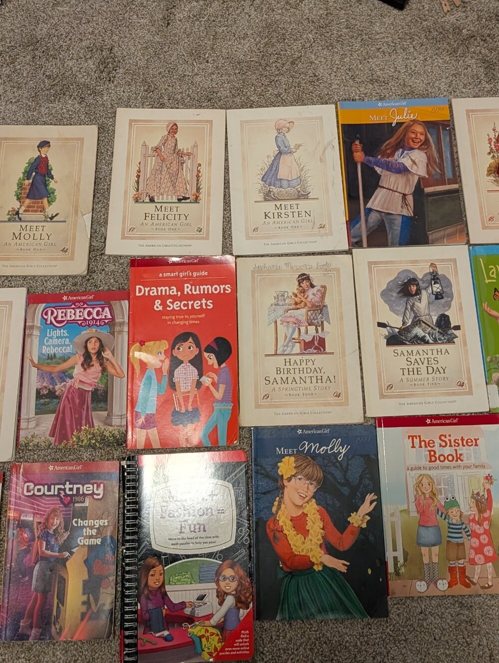Lot of American Girl books
